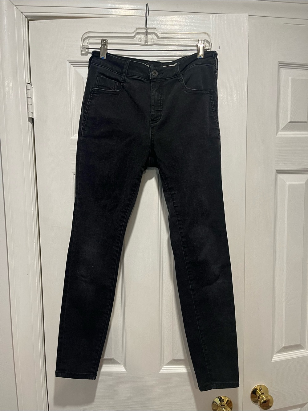 Pilcro Black Skinny High-Rise Jeans